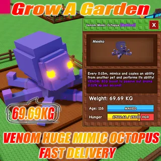 VENOM Huge Mimic Octopus 69.69KG Age : 100 15s no Toy