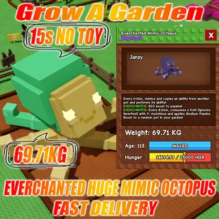 EVERCHANTED Huge Mimic Octopus 69.71KG Age : 100 15s no Toy