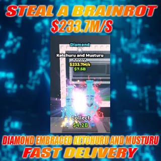 DIAMOND EMBRACED KETCHURU AND MUSTURU 233.7M/S