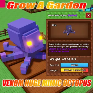 VENOM Huge Mimic Octopus 69.61KG Age : 100 15s no Toy