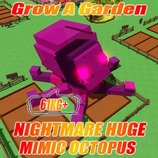 Nightmare Huge Mimic Octopus 61KG+ Age : 100 15s with Toy 3 mins without Toy 15s with Toy