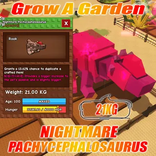 Nightamre PACHYCEPHALOSAURUS WEIGHT 21KG AGE : 100