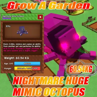 Nightmare Huge Mimic Octopus 60.54KG Age : 100 15s with Toy 3:39mins without Toy