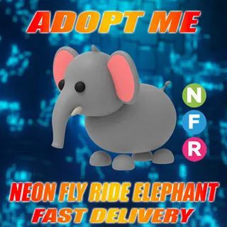 NEON FLY RIDE ELEPHANT