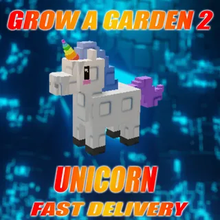 5X UNICORN GROW A GARDEN 2