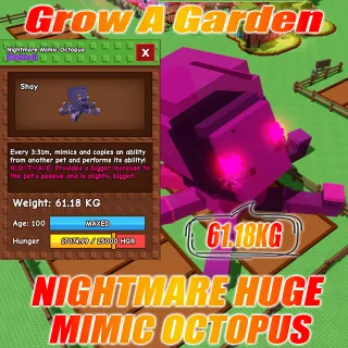 4X Nightmare Huge Mimic Octopus 60+KG Age : 100 15s with Toy 3:37mins without Toy