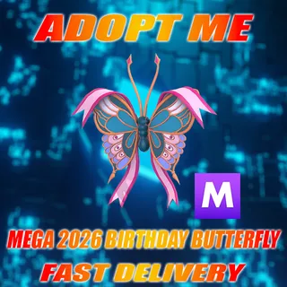 4X MEGA 2026 BIRTHDAY BUTTERFLY