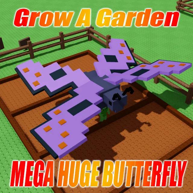 MEGA HUGE BUTTERFLY WEIGHT : 10KG Age : 100 - Grow a Garden Game Item ...