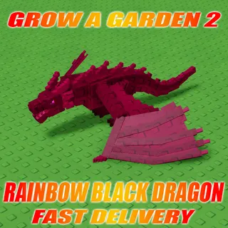 RAINBOW BLACK DRAGON GROW A GARDEN 2