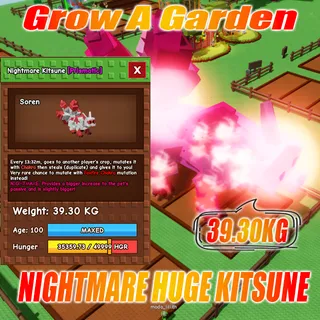 Nightmare Huge  Kitsune 39.30KG AGE : 100 + 10SX Free sheckles