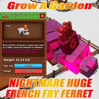 NIGHTMARE HUGE French Fry Ferret : 61.03KG AGE : 100
