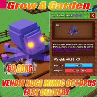 VENOM Huge Mimic Octopus 69.88KG Age : 100 15s no Toy