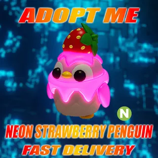 NEON  STRAWBERRY PENGUIN NO POTION