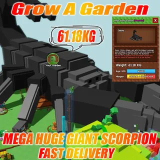 MEGA HUGE GIANT SCORPION weight : 61.18kg  AGE : 100
