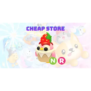 Neon Ride Strawberry Penguin