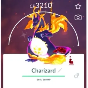Pokemon Go Shiny Level 50 Charizard (Registered trade only)