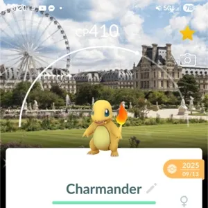 Pokemon Go - Shiny Paris Background Charmander