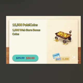 Pokemon Go ‼️15,500 coins‼️for $50