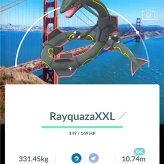 Pokemon Go Shiny Rayquaza XXL San Francisco Location Background 
