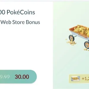 Pokemon Go - 15500 Pokecoins