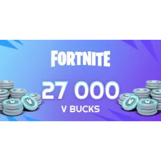 27000 V-Bucks / 27,000 VBUCKS | Full Access Fresh Account