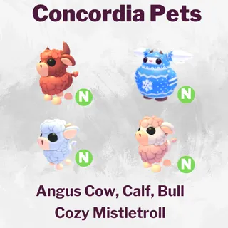 Angus Bull, Calf,  Mistletroll Neon