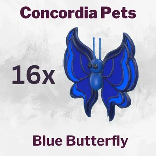 Blue Butterfly 16x