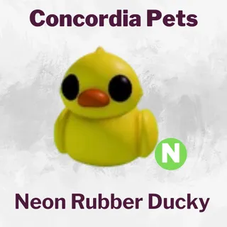 Neon Rubber Ducky