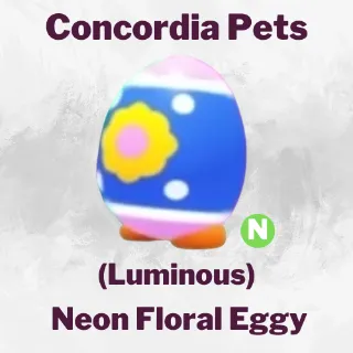 Neon Floral Eggy