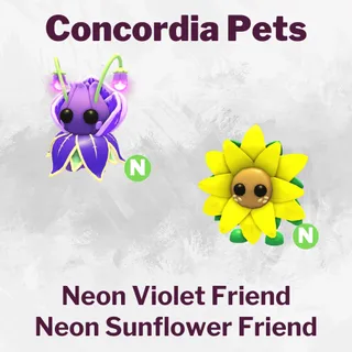 Neon Violet Friend, Sunflower Friend