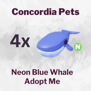 Blue Whale Neon x4