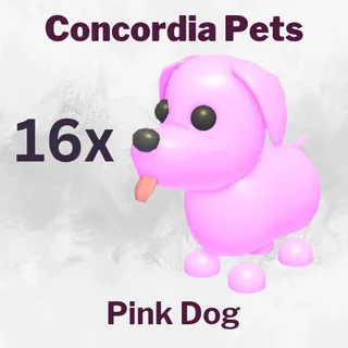 Pink Dog 16x