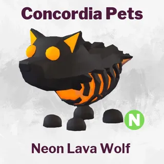 Neon Lava Wolf