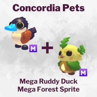 RUDDY DUCK MEGA AND FOREST SPRITE MEGA - ADOPT ME