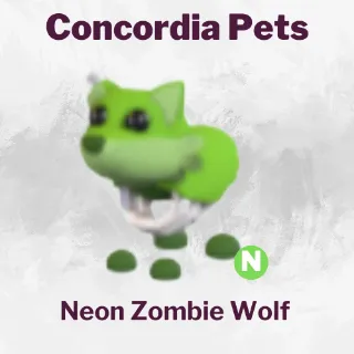 Neon Zombie Wolf