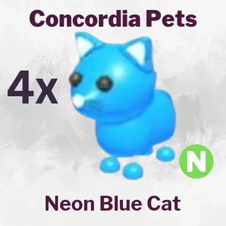 Neon Blue Cat 4x