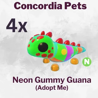 Gummy Guana Neon x4