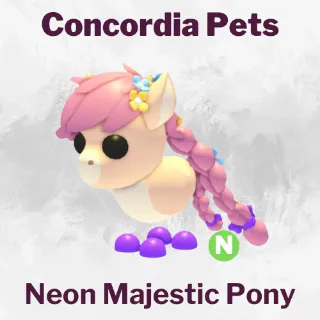 Neon Majestic Pony