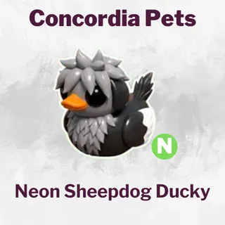 Neon Sheepdog Ducky