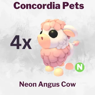 Angus Cow Neon