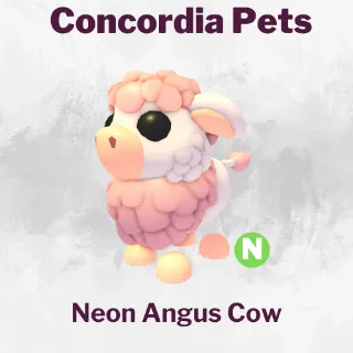 Angus Cow Neon