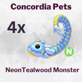 Neon Tealwood Monster