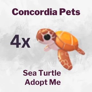 Sea Turtle x4