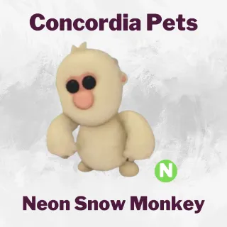 Neon Snow Monkey