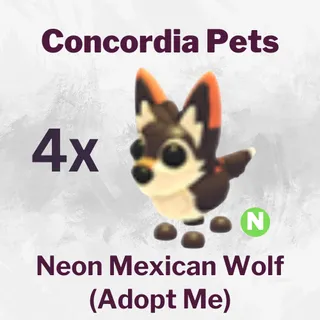 Mexican Wolf Neon x4