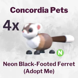 Black-Footed Ferret Neon x4