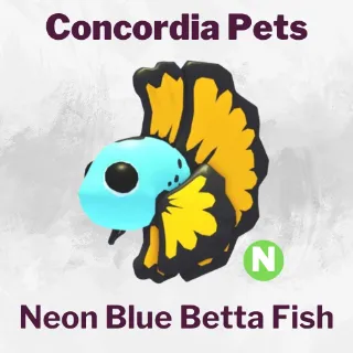 Neon Blue Betta Fish