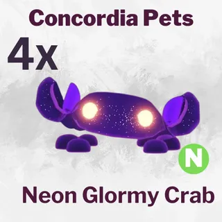 Neon Glormy Crab x4