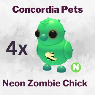 Neon Zombie Chick