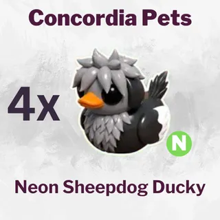 Neon Sheepdog Ducky